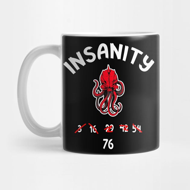 Insanity Octopus Roleplay Dice D100 Tabletop Gift by Schimmi